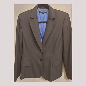 Anne Klein 2 button graphite gray suit blazer